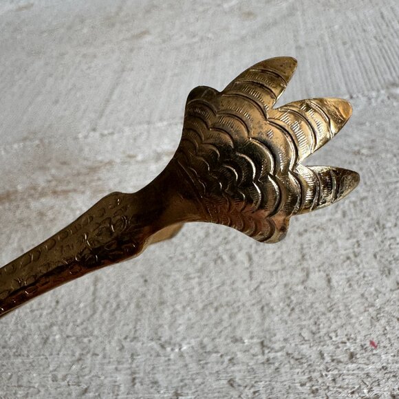 Vintage Hammered Claw Tongs - Ice or Sugar Cube Grabbers - Picture 4 of 13